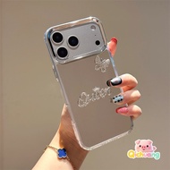 Spring Summer Letter & Rhinestone Butterfly Make-up Mirror Case For OPPO K15 K14 K14X K13S K13 Turbo