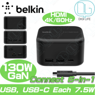 Belkin - Belkin Connect USB-C 6 合 1 核心 GaN 擴展基座 130W｜INC018vfBK｜