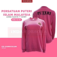 Indah Pesona Persatuan Puteri Islam Malaysia Long Sleeve Round Neck T-Shirt CT03