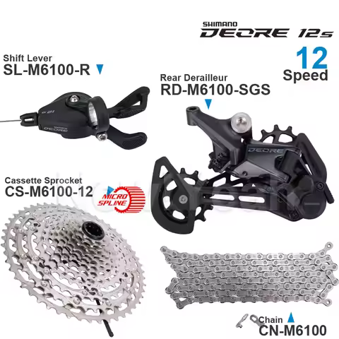 SHIMANO DEORE M6100 Groupset Shifter SL-M6100 Rear Derailleur RD-M6100 Cassette Sprocket CS-M6100 CN