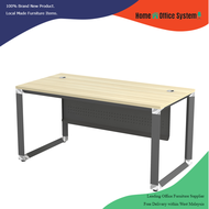 5 Feet Rectangular Shape Office Table with O Shape Pyramid Metal Leg (150cm x 75 cm x 75cm) - Home &