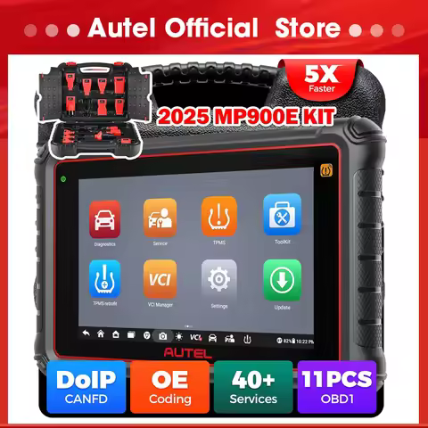 Autel MaxiPRO MP900E KIT Diagnostic Tools 11 OBD Adapters ECU Coding Scanner DoIP CAN FD Newer of MS