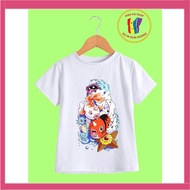Boy's t-shirt with pokemon print 03 king kai 4-way stretch cotton
