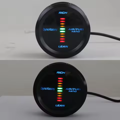 Brand New 2" 52mm Dynoracing Air Fuel Ratio Gauge Blue Led Air Fuel Ratio Meter Blue Analog LED Car 