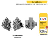 ALTERNATOR COROLLA AE90/AE92/EE90-(1987-1991) ENGINE :4A-FE RECON REF:27060-16160 SP
