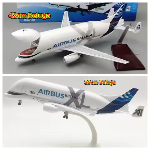 A330 Beluga Airways Scale Aircraft 20CM/42CM Alloy/Resin Die-cast airplanes decoration home Collecti