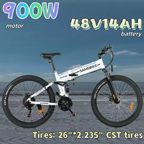 Folding Electric bicycle 900W Motor 48V14AH Lithium Battery Urban Commuting Electric Bike 26 inch Ti