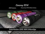 Super Bright LED Flashlight CONVOY S21A. 2300 Lumens. Powered by 21700 Lithium Battery