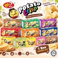 **30pcs WIN2 Potato Crisp Biscuit / Vegetable, BBQ, Tomato, Curry Flavours / Biskut Kentang Rangup /