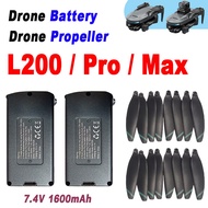 Original LYZRC L200 PRO/MAX Drone Battery 7.4V 1600mAh For L200 PROMAX RC Quadcopter Spare Propeller