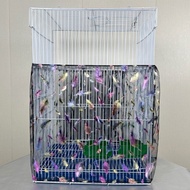 Breathable Bird Cage Cover Mesh Anti Dust Cage Net Seed Catcher Parrot Bird Cage Accessories