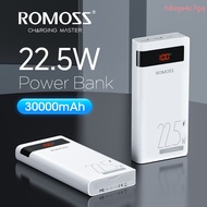 ROMOSS Power Bank 30000mAh 30W 20W PD Fast Charge External Battery Portable Charger 30000 mAh Powerbank For Xiaomi 13 iP