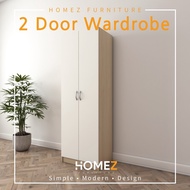 WD Homez 2 Door Wardrobe Solid Board HMZ -