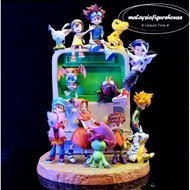 🔥READY STOCK🔥35CM DIGIMON GK TAICHI YAGAMI FAMILY METALGREYMON AGUMON WARGREYMON FIGURE STATUE 数码宝贝 
