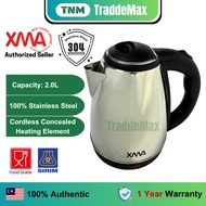 ️‍🔥READY STOCK ️‍🔥 XMA 2.0L STAINLESS STEEL 304 9898JK ELECTRIC JUG KETTLE/ CEREK AIR PEMASAK AIR HO