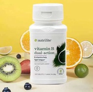 美國nutrilite vitamin B dual-action安利紐崔萊復合維生素B/120粒 （24年9月到期）