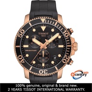 Tissot T120.417.37.051.00 Men's Quartz Seastar 1000 Chronograph Black Rubber Strap Watch