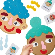 New Product # Social Emotional Game Make Faces & Describe Feelings Toy with 9 Emotion Flash Cards Pr