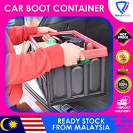 30L / 56L Foldable Car Boot Container Storage Box Bin Lid Stackable Portable Grocery Plastic