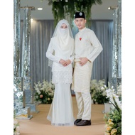 Bridal Set BAJU KURUNG MARLEEN | Nikah Kahwin |Tunang | Full set Kurung Moden LACE |by moff2u