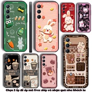 Case for Realme C65 C65S C75 C75X cute green frog bear cake