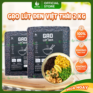 [Combo 3kg] Gạo Lứt Đen VT Organic100%Gạo Sạch Ít Calo Ko Cần Ngâm Ăn Kiêng Eat Clean Thực Dưỡng