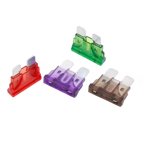 50PCS Medium Standard Blade Fuse Insert ZINC Pins 1A 2A 3A 5A 7.5A 10A 15A 20A 30A 40A 50A Refitted 