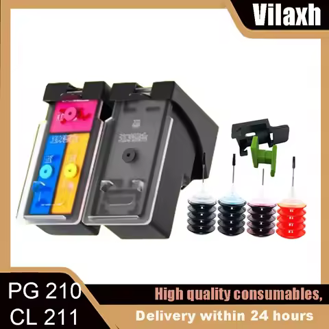 PG-210XL CL-211XL Refillable Ink Cartridge for Canon 210 211 XL IP2700 IP2702 MP240 MP250 MP260 MP27