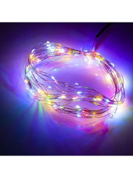 Led網燈,電池供電,有3個模式的閃爍燈,7英尺20顆led迷你串燈,適用於聖誕、婚禮、晚宴派對裝飾