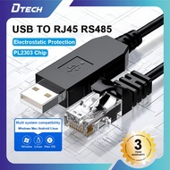 DTECH USB To RJ45/USB To RJ12 Console Cable Adapter Converter Serial Port Cable RS485/RS232 1M/1.5M