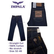 IMPALA Men’s Non Stretch Jeans Straight Cut Size 29-40 Raw Blue ST05-B179
