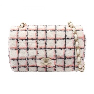 香奈兒 (CHANEL) Mini Matelasse 20 鏈條斜背包 A69900 斜紋軟呢皮革 金色五金