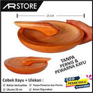 KAYU Cobek Wood Ulekan Coet Wooden Cobek Ulekan Wood