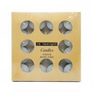 16 PCS TEALIGHT CANDLE 4 HOUR BURN TIME