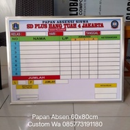 Papan Absen Siswa Custom 60x80cm