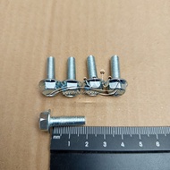 KEY CAP BOLT 10 M6X20 BOLT LENGTH 2CM 2 CM WHITE 20MM 20 MM FLANGE Bolt M6 X 20 BOLT 6X20 6 X 20 PIT
