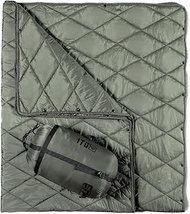 1TG Tactical Camping Blanket - Puffy, Packable, Ultra Warm and Lightweight with Snap Button Backpack