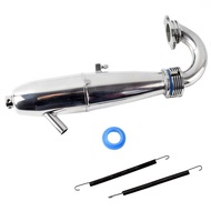 HSP 81084 Paip Ekzos Aluminium & Spring untuk Model Skala 1/8 Kereta RC 28CXP Bahagian Motor Enjin N