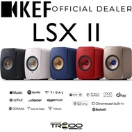 KEF LSX II Wireless Bluetooth/WiFi/Ethernet Network Streamer/Multi-Room Bookshelf Speakers