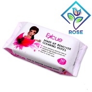 (🇲🇾 READY STOCK)Excue Make Up Remover Cleaning Wipes 50 Sheets | Tisu Basah