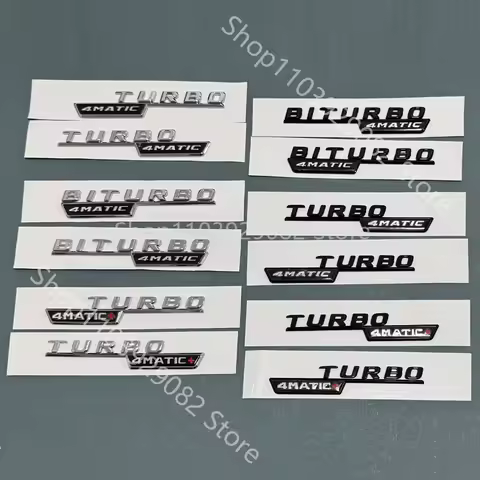 3D ABS Car Letters for Mercedes CLA35 CLA45 AMG C117 W117 CLA45S C118 W118 Fender TURBO 4MATIC Emble
