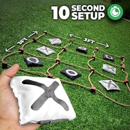 [ZIYOU FLY]-Giant Tic -Tac -Toe Outdoor Game Instant Setup No Assembly Bean-Bag Toss Games SetGiant 