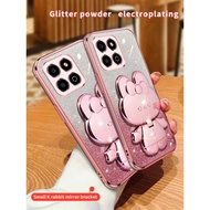 For Honor X6 Case Shockproof Electroplated Back Cover For Honor X6 Stand Phone Casing