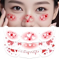 Valentine's Day Waterproof 3d Freckle Makeup Face Tattoos Temporary R4t4