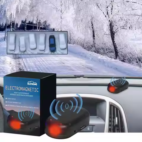 Electromagnetic Antifreeze Device for Car, Solar Winter Windshield Snow Cleanup Machine, FrontRear M