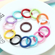 50 Pcs Diy Ring Keychain Monochrome / Lobster Claps Ring Keychain
