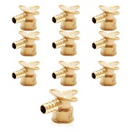 danglan-10 Pack Drop Ear Elbow Fittings PEX 1/2" X 1/2" NPT Female Threaded Adapter Crimp Fitting fo