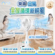 日本Yohome 5D全方位雙面雙葉對流淨化智能語音伸縮循環扇 PRO YH-015 (風扇 涼風機)(SUP:TBS28)
