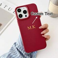 1pc Personalized Customized Name Lychee Pattern Phone Case, Autumn Handmade Product, Back To School,