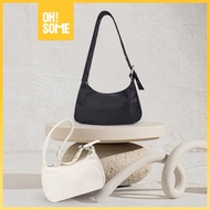 OHSOME DUNNS Tas Bahu Wanita Bahan Nilon Ringan Anti Air Nylon Women Underarm Shoulder Bag